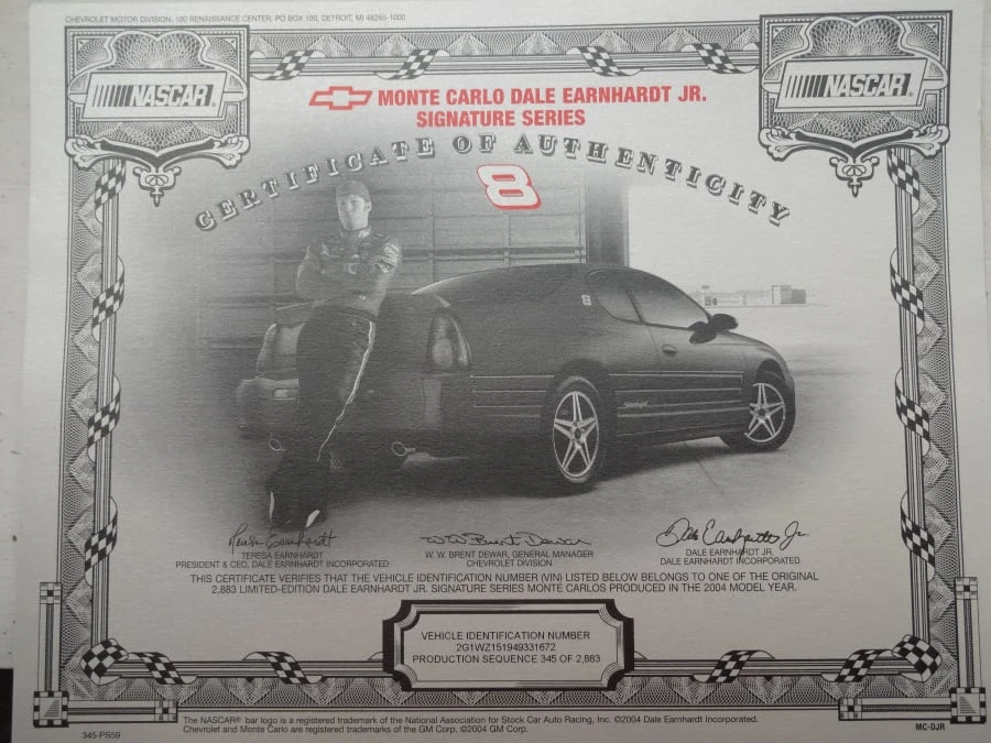 2004 Chevrolet Monte Carlo 6th Gen - Image 6 of 6