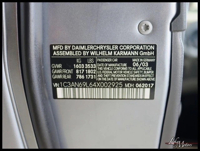 2004 Chrysler Crossfire - Image 23 of 23