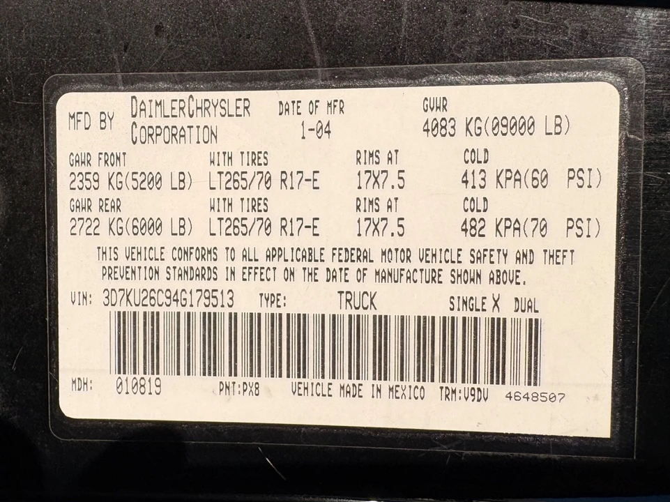 2004 Dodge Ram 3rd Gen - Image 18 of 19