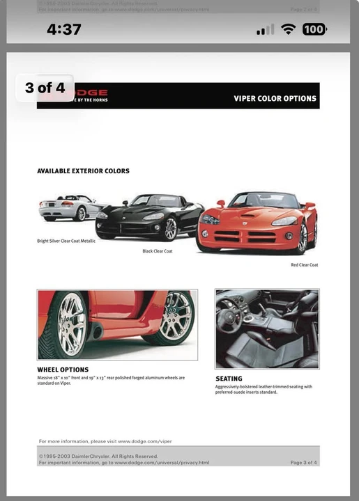 2004 Dodge Viper 3rd Gen - Image 10 of 11