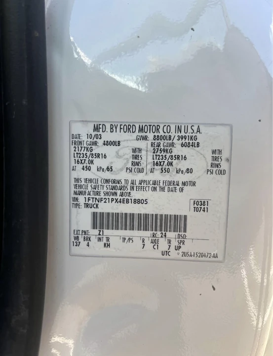2004 Ford Super Duty 1st Gen - Image 10 of 10