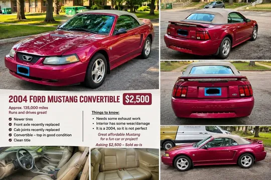 2004 Ford Mustang Convertible 2D