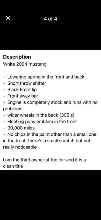 2004 Ford SN95 Mustang - Image 4 of 4