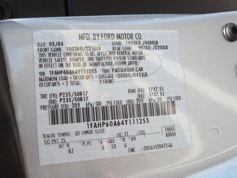 2004 Ford Thunderbird 11th Gen - Image 15 of 31