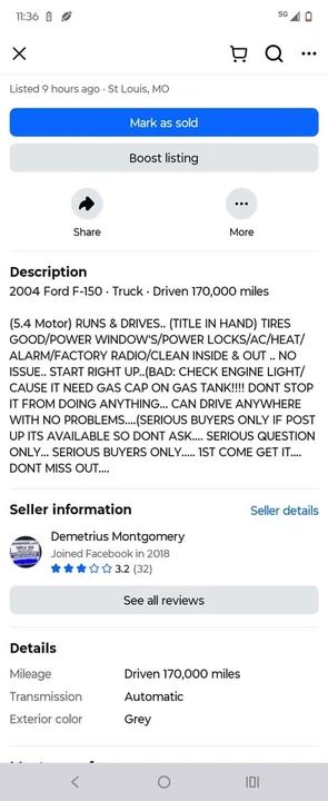 2004 Ford F-150 10th Gen - Image 8 of 8