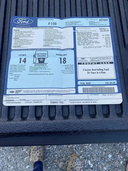 2004 Ford F-150 11th Gen - Image 5 of 11