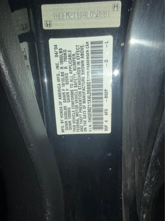 2004 Honda Civic 7th Gen - Image 2 of 4