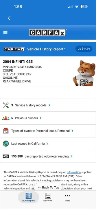 2004 Infiniti G35 3rd Gen - Image 8 of 8