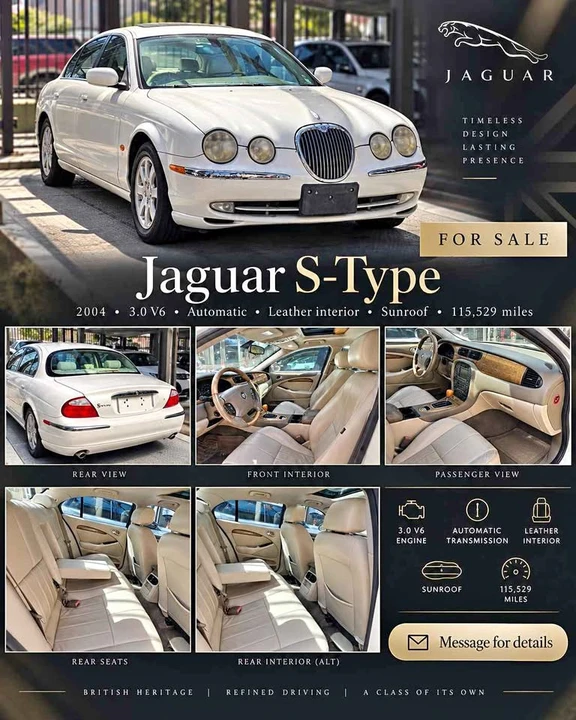 2004 Jaguar S-Type 2nd Gen - Image 1 of 2