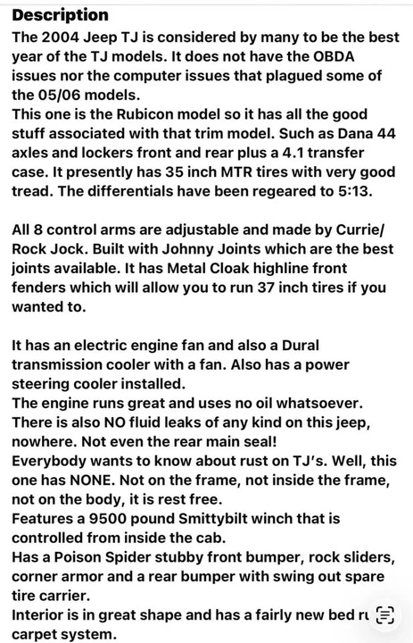 2004 Jeep TJ Wrangler - Image 14 of 14