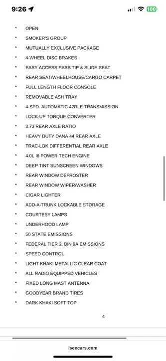 2004 Jeep TJ Wrangler - Image 10 of 13