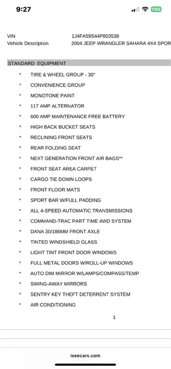 2004 Jeep TJ Wrangler - Image 8 of 13