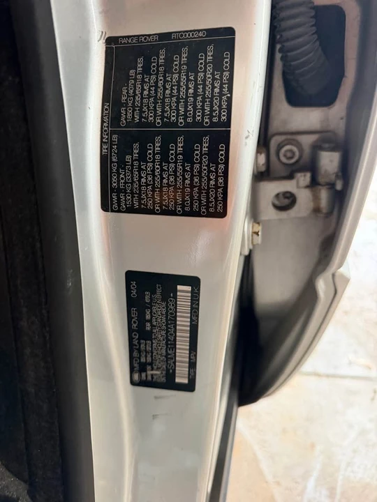 2004 Land Rover Range Rover L322 - Image 19 of 20