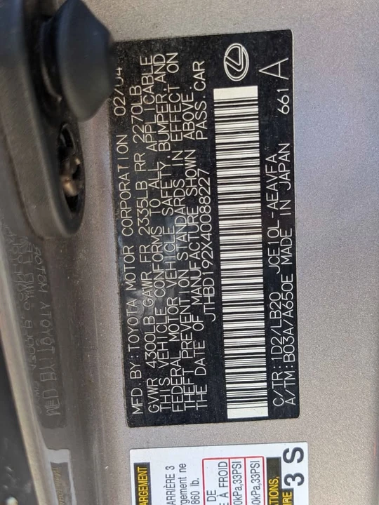 2004 Lexus IS 1st Gen - Image 11 of 11