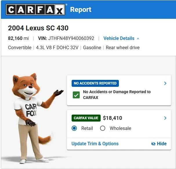 2004 Lexus SC430 - Image 3 of 19