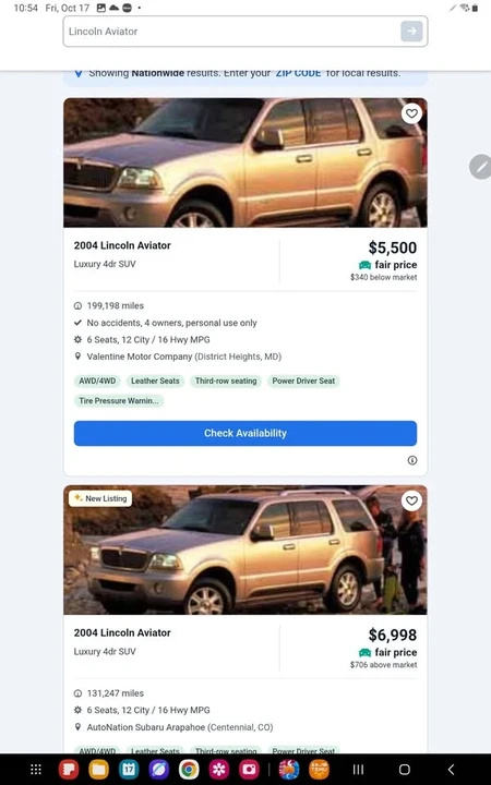 2004 Lincoln Aviator 1st Gen - Image 2 of 5