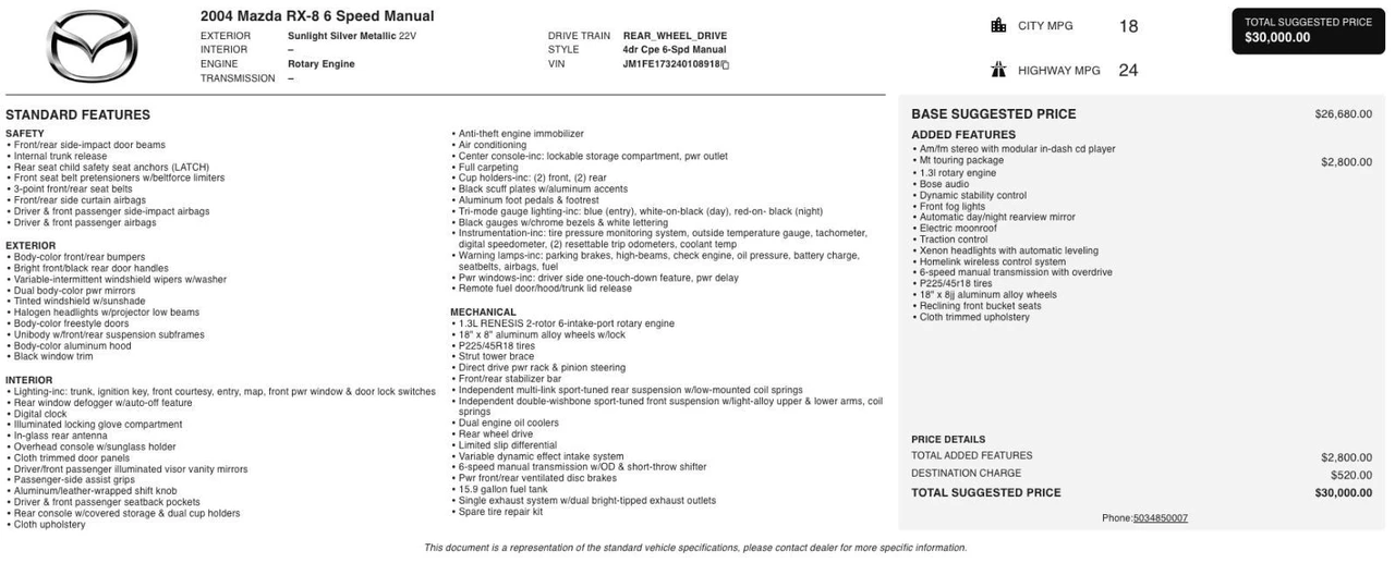 2004 Mazda RX-8 1st Gen - Image 5 of 24