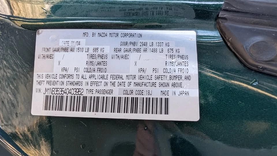 2004 Mazda NB MX-5 Miata - Image 5 of 7