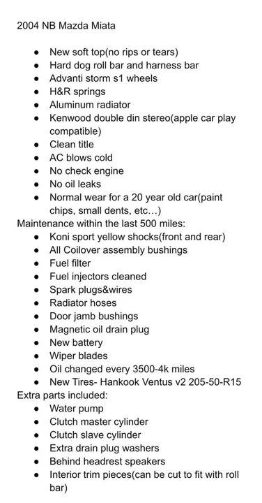 2004 Mazda NB MX-5 Miata - Image 3 of 12