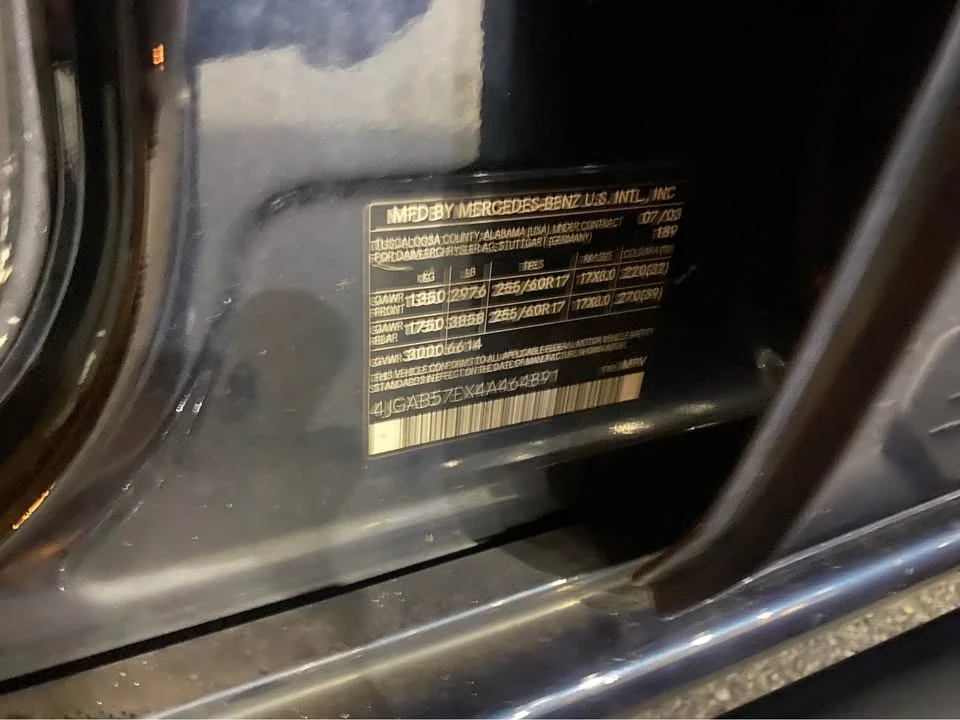 2004 Mercedes-Benz W163 M-Class - Image 11 of 11