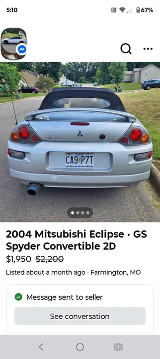 2004 Mitsubishi Eclipse 3rd Gen - Image 5 of 10