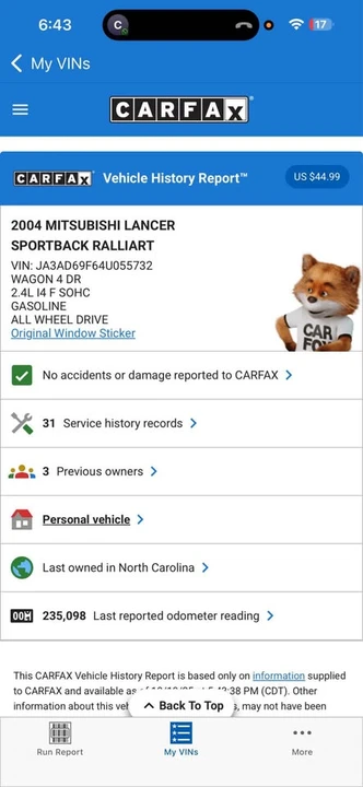 2004 Mitsubishi Lancer Evolution VIII 7th Gen - Image 7 of 15