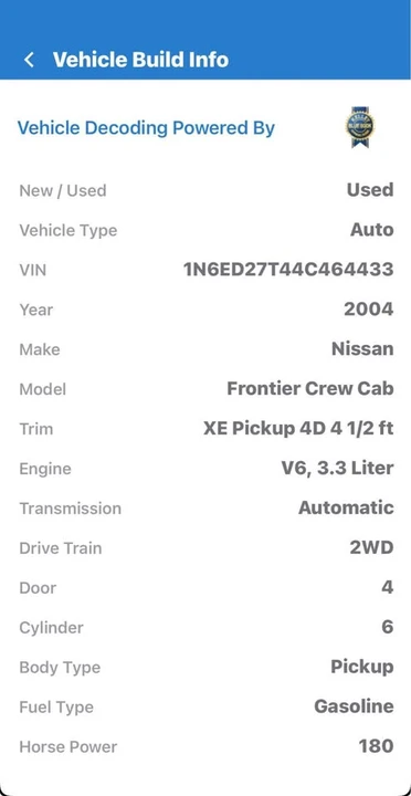 2004 Nissan Frontier 1st Gen - Image 15 of 15