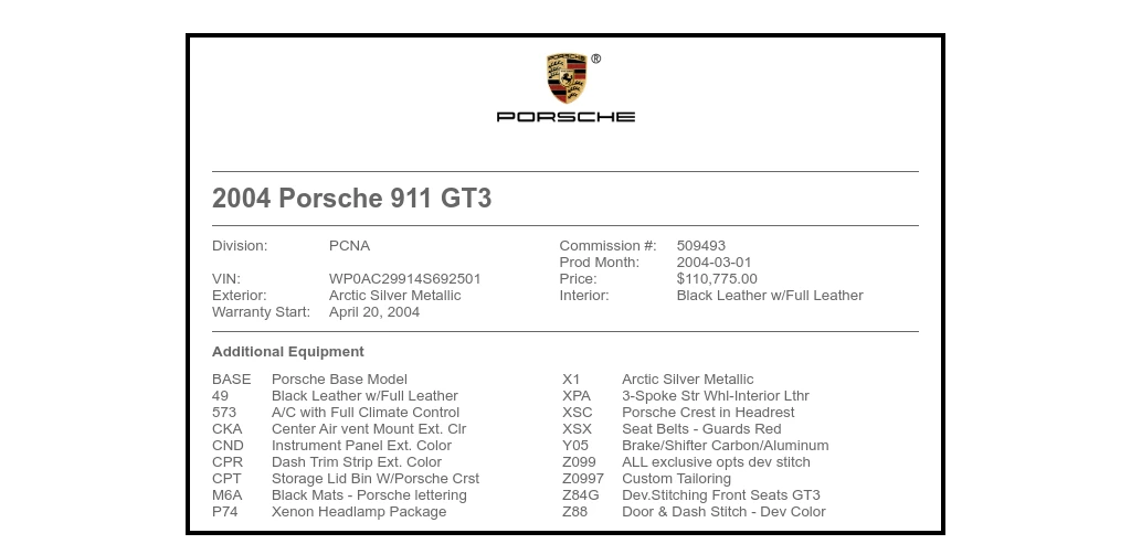 2004 Porsche 996 GT3 - Image 6 of 6