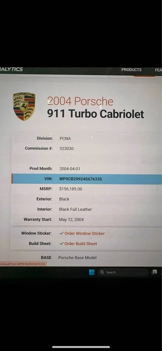 2004 Porsche 996 Turbo - Image 7 of 18
