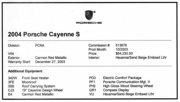 2004 Porsche 955/957 Cayenne S - Image 14 of 14