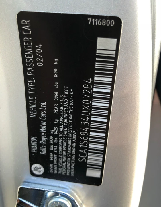 2004 Rolls-Royce Phantom VII - Image 15 of 18