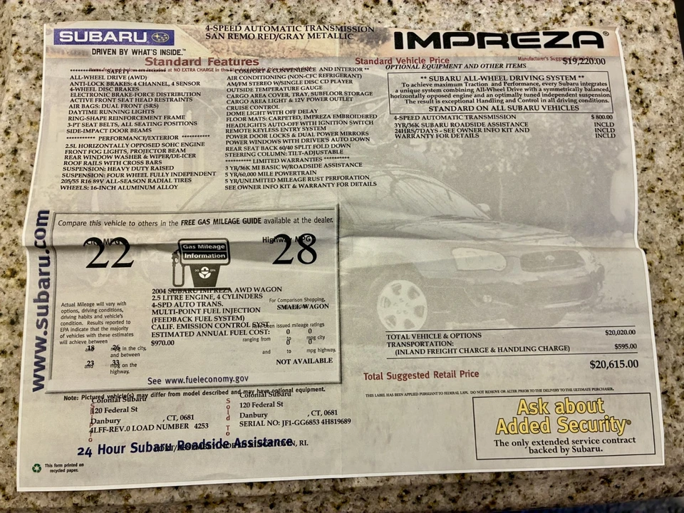 2004 Subaru Impreza 2nd Gen - Image 5 of 8