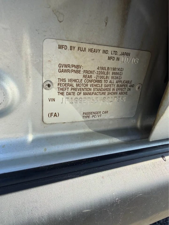 2004 Subaru Impreza 2nd Gen - Image 18 of 20