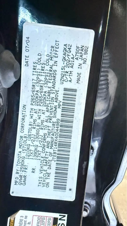 2004 Toyota 4Runner 4th Gen - Image 13 of 13