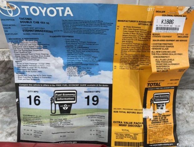 2004 Toyota Tacoma 1st Gen - Image 8 of 8