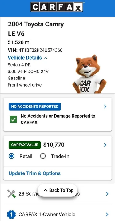 2004 Toyota Camry 5th Gen - Image 9 of 9
