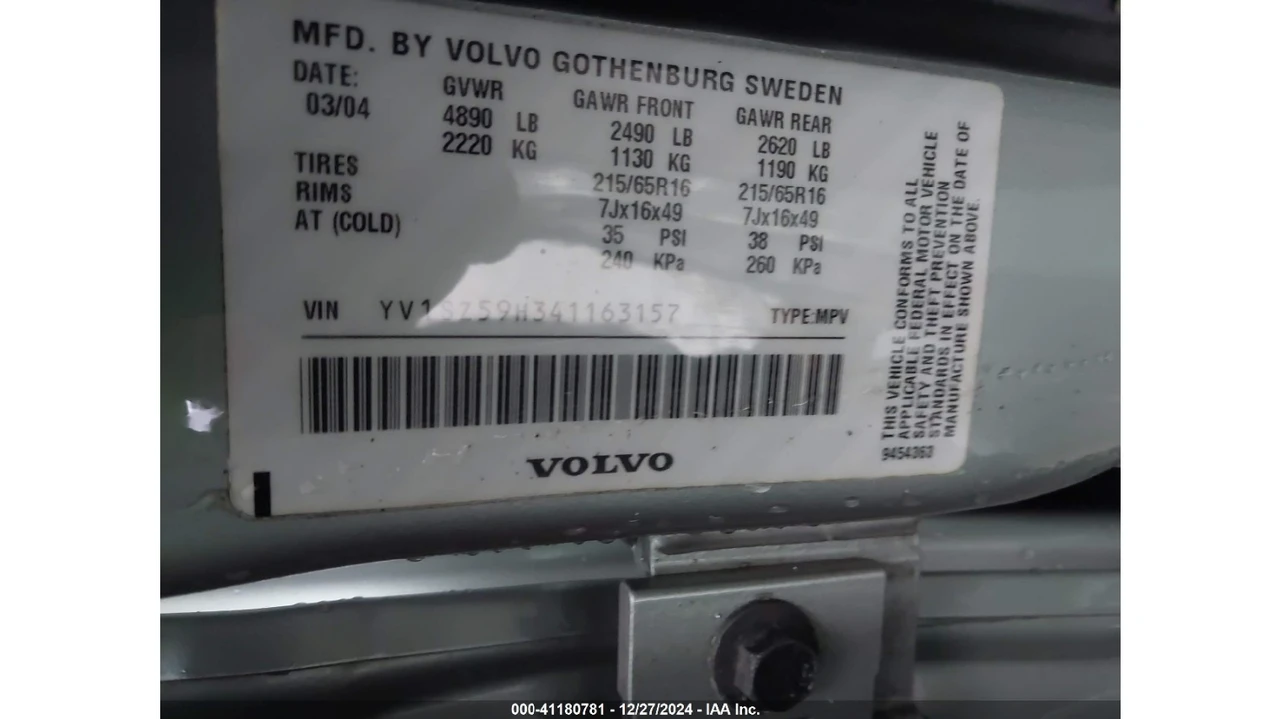 2004 Volvo V70 XC/XC70 2nd Gen - Image 8 of 10
