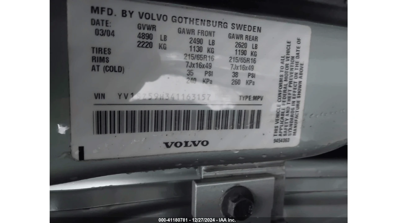 2004 Volvo V70 XC/XC70 2nd Gen - Image 8 of 10