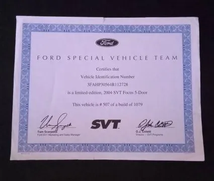2004 Ford Focus SVT