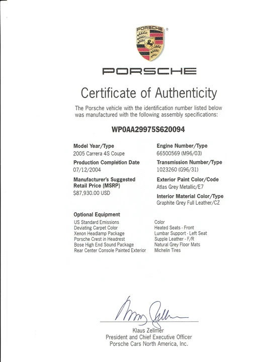 2005 Porsche 996 Carrera 4S - Image 11 of 23