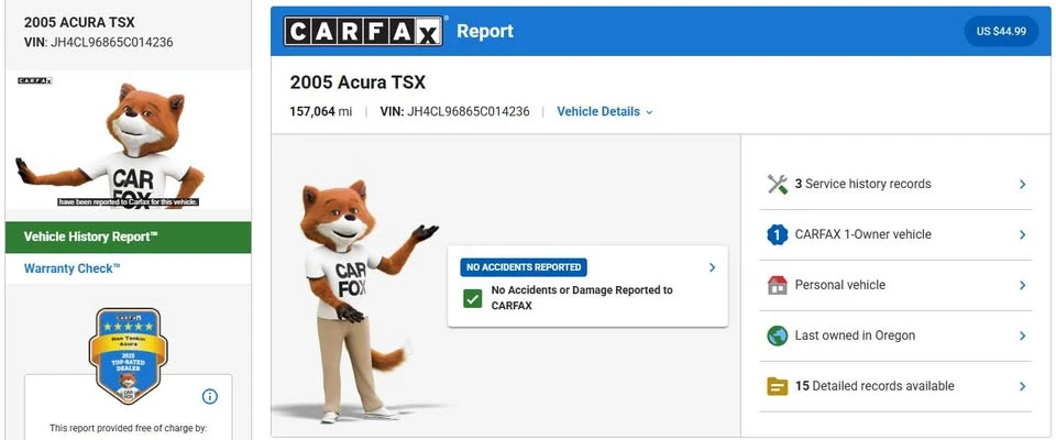 2005 Acura TSX 1st Gen - Image 4 of 4