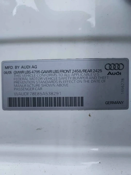 2005 Audi B7 A4 - Image 13 of 13