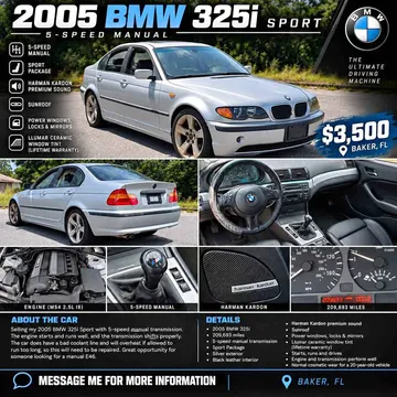 2005 BMW 3 Series 325i Sedan