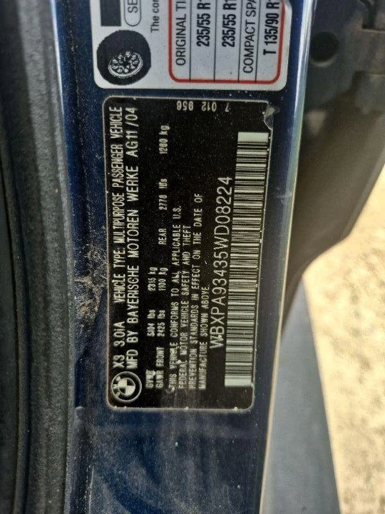 2005 BMW E83 X3 - Image 15 of 20