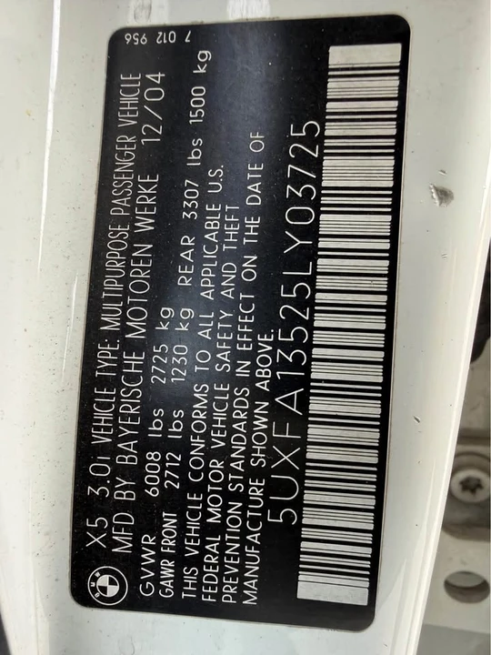2005 BMW E53 X5 - Image 12 of 12