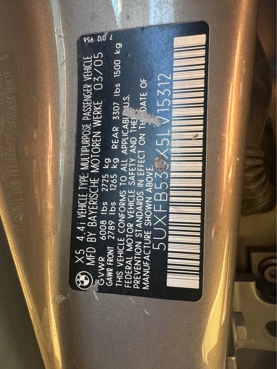 2005 BMW E53 X5 - Image 13 of 13