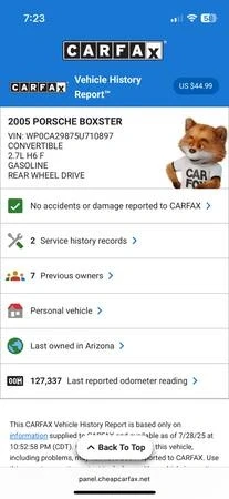 2005 Porsche 987 Boxster - Image 20 of 21