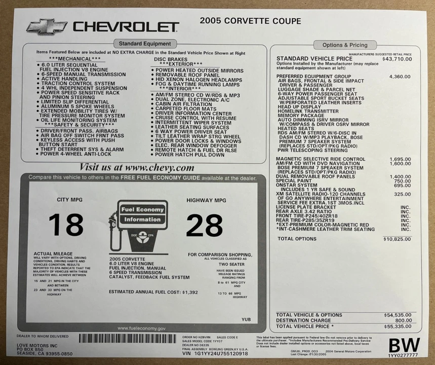 2005 Chevrolet Corvette C6 - Image 26 of 26