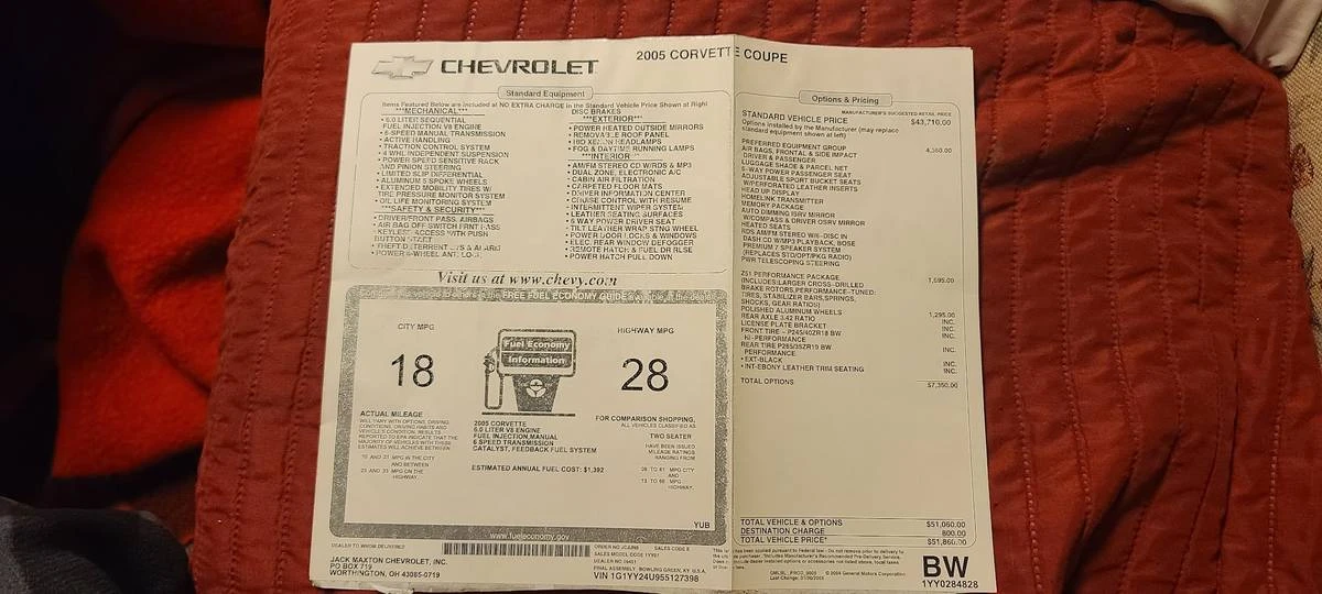 2005 Chevrolet Corvette C6 - Image 12 of 13