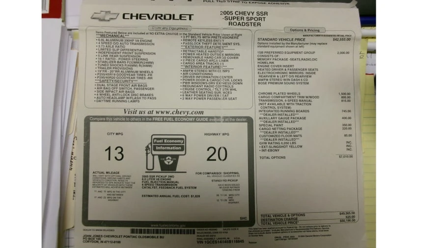 2005 Chevrolet SSR - Image 15 of 15